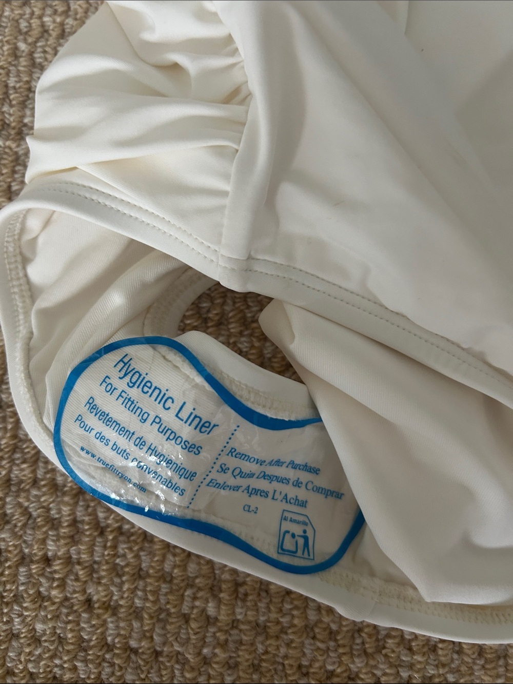 Women’s DKNY chic white removable straps swimsuit NWT Sz XS - Picture 6 of 7